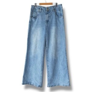 Habitual Emmette Ultra High Rise Wide Leg Jeans in Alder Wash Size 12/31